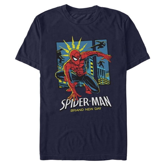 Mens Marvel: Spider-Man: Brand New Day Spidey Sense in Action T Shirt