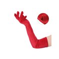 thumbnail image 3 of INSPIRE CHIC Women's Long Velvet Gloves 1920s Full Fingers Opera Glove for Evening Party Red L, 3 of 6