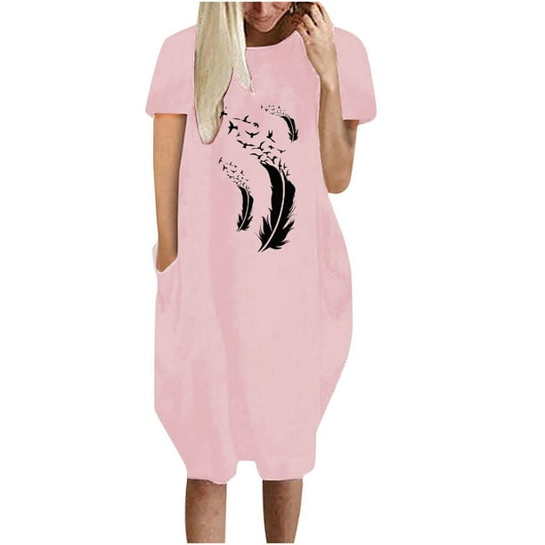 WILLBEST Vestido Largo Casual Para Mujer, Vestido Casual Con Estampado Floral, Cómodo Y Elegante Para Uso Diario.