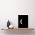 thumbnail image 2 of Lunar Phases Moon Waning Crescent Space Astronomy Artwork Framed Wall Art Print A4, 2 of 4