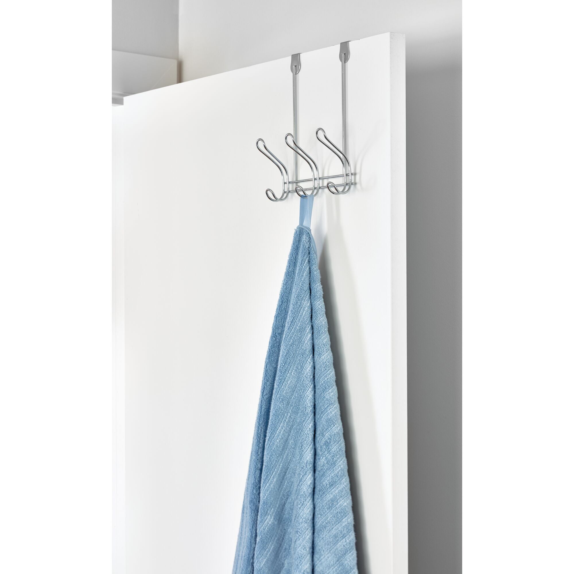 Mainstays Over the Door 3 Hook Rack, Chrome