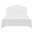 thumbnail image 6 of Modway Portia Performance Velvet Full Platform Bed in White, 6 of 10