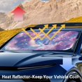 thumbnail image 5 of Jeiento Butterfly Cherry Blossom Sun Shade for Car Windshield Foldable Automotive Interior Accessories for Sun ProtectionBlocks UV Rays and Keeps Vehicle Cool for Car Truck SUV, 5 of 7