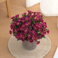 thumbnail image 2 of Artificial Mums For Outdoors Fall Stems Artificial Flowers For Outdoors Fall Faux Flowers For Outdoor Planters Fall Flowers Fall Decorations For Home Porch Fall Decor For Home, 2 of 3