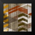 thumbnail image 2 of Selkirk, Edward 15x15 Black Modern Framed Museum Art Print Titled - Chevron Serenade II, 2 of 5