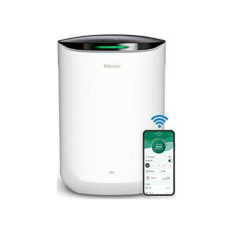 Smart Medium Room Air Purifier, 150 sq ft Room Capacity, White Smart Medium Room Air Purifier, 150 sq ft Room Capacity, White