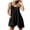 Black, variant on Flowy Dresses for Women Plus Size Sleeveless Tie Back Mini Dress Sack Romper Dress with Pockets Casual Sundress