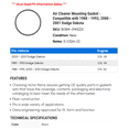 thumbnail image 2 of Air Cleaner Mounting Gasket - Compatible with 1988 - 1993, 2000 - 2001 Dodge Dakota 1989 1990 1991 1992, 2 of 2