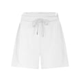 thumbnail image 3 of Plebaso Womens Sweat Shorts High Waist Drawstring Lounge Shorts with Pockets Summer Casual Workout Shorts, 3 of 7