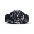 thumbnail image 2 of Sonducket Reloj de cuarzo con superficie de espejo de plástico para hombre, reloj de con carcasa de aleación para deportes de negocios, hebilla Relojes Verde, 2 of 6