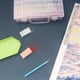 thumbnail image 2 of Minnieouse Caja de almacenamiento organizadora de cuentas de plástico PP transparente de Color transparente, cuentas ligeras y prácticas Juegos de manicura 32 cuadrícula, 2 of 6