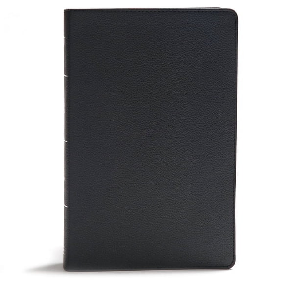 KJV Giant Print Reference Bible, Black Genuine Leather, Indexed, (Hardcover)