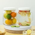 thumbnail image 6 of Syntic 2 Pack Large Mason Jars, 74 oz Wide Mouth Glass Jar with Lid for Fridge, Glass Canisters DIY Favor Decor, Food Container for Sugar, Cookie, Flour, Pickle, 6 of 7