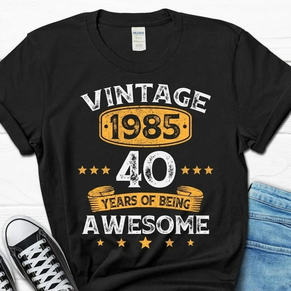 NEW/40th Birthday Gift, 40 Years Men's Gift, 40th Birthday Shirt, 40th Bday T-s