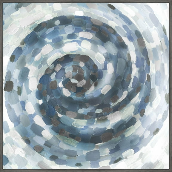 Marmont Hill Blue Infinity Floater Framed Canvas Wall Art