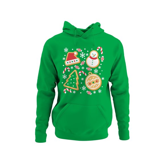 Festive Christmas Cookie Design Men's Hoodie