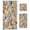 Earthy Colors Watercolor-textured, variant on 3 Piece Bath Towels Set Bath Towel, Hand Towel and Face Towel for Bathroom, Gym, Hotel Coral and Black Tie-dye Pattern