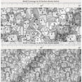 thumbnail image 2 of Soimoi White Cotton Cambric Fabric Human Face Print Sewing Fabric Yard 42 Inch Wide, 2 of 7