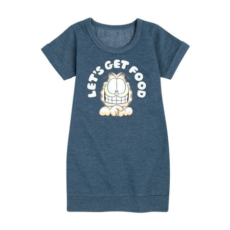 

Garfield - Lets Get Food - Toddler & Youth Girls Fleece Dress
