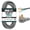 Gray, variant on Iron Forge Cable 3 Prong Dryer Extension Cord 4 Ft, 125V/250V Cord NEMA 10-30 Plug SRDT, 10/3 Dryer Cable Flat Head, 30 Amp 3 Wire 4 Foot - Gray