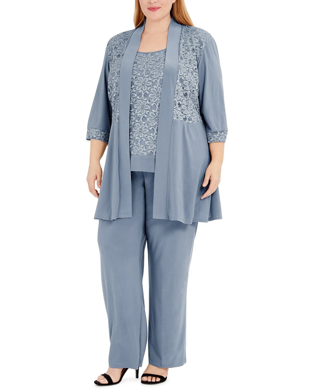 Lace ITY 2 Piece Pant Suit 