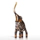 thumbnail image 3 of Escultura metálica de elefante tejido - Decoración artesanal para interiores, figura animal en hierro pintado (43cm), 3 of 7
