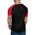 thumbnail image 6 of ZRGHAOYLQ Mens Color Block Shirt Short Sleeve Quick Dry Moisture Wicking Tshirts Big and Tall Workout Tee Shirts Plus Size Crewneck Sport Shirts, 6 of 7