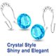 thumbnail image 2 of 12 piezas de ganchos para cortina de ducha, anillos para baño, ganchos dobles deslizantes, ganchos antioxidantes con diamantes de imitación de cristal, varillas para cortinas y, 2 of 5