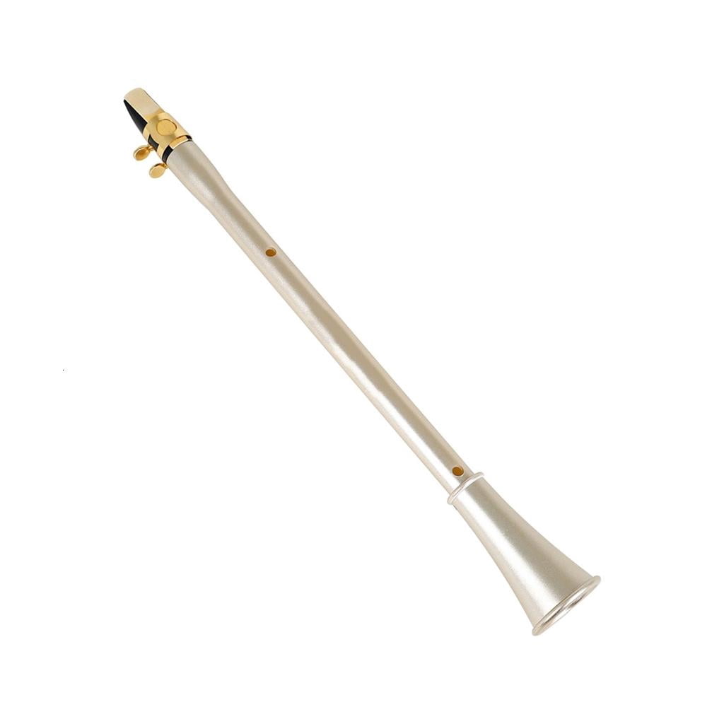 Yihuala Simple Pocket E-flat Saxophone Small Size Sax ABS Resin Pocket Saxophone Portable Woodwind Instrument