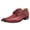 Burgundy, variant on Men's Classic Formal Oxford Shoes Lace up Leather Dress Shoes, Red