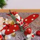 thumbnail image 4 of Adorno colgante en miniatura de avión de hierro para decoración navideña para árbol y dormitorio. Estilo D, 4 of 9