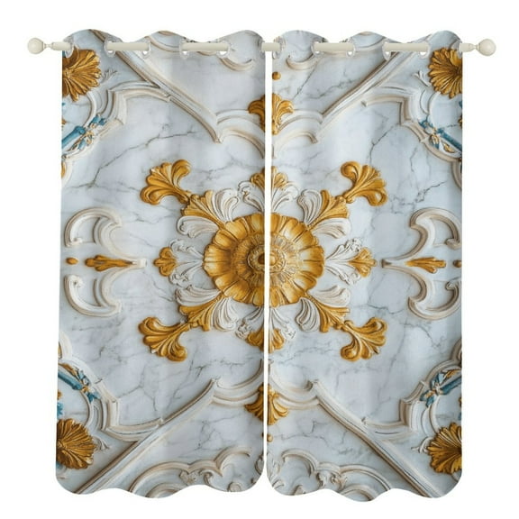 Colorful Marble (67) Luxury Window Curtains Blinds for Living Room Bedroom Bathroom Kicthen Door Home Decor 2 Panels