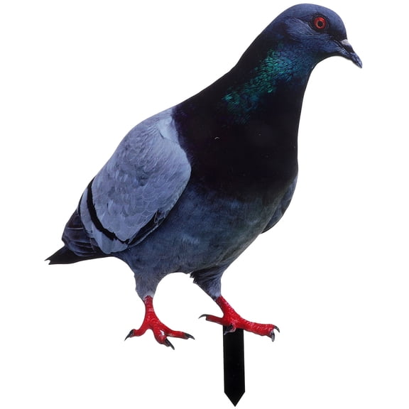 Simulated Pigeon Ground Plug Outdoor Bird Statues for Garden Pigeons Animal