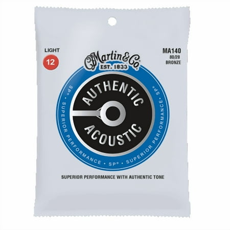 Martin Authentic Acoustic Guitar Strings - Superior Performance - 80/20 Light