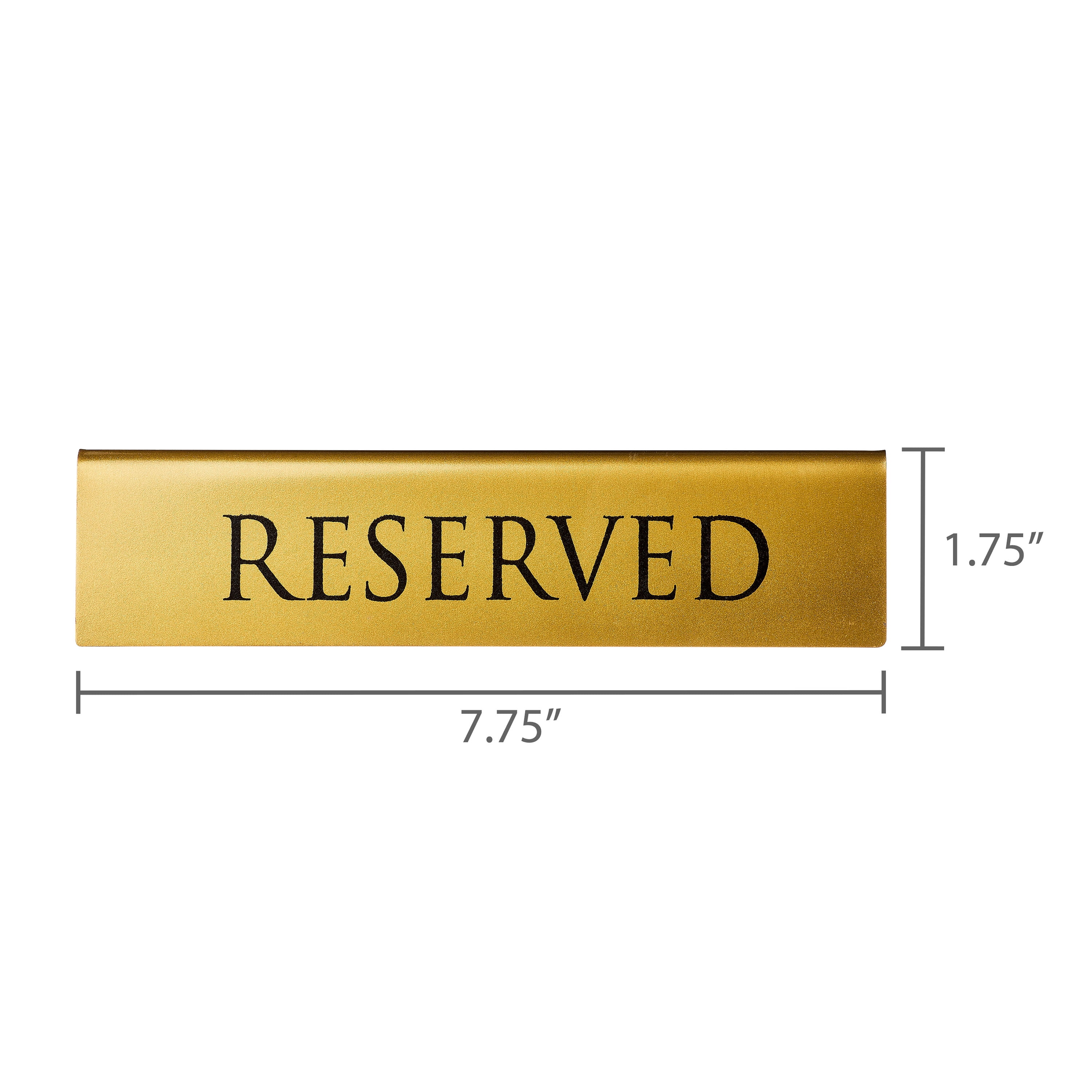 Gold Metal Tabletop Reserved Sign, by Way To Celebrate