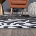 thumbnail image 3 of World Rug Gallery Contemporary Modern Floral Flowers Area Rug - D.Gray 3'3" x 5', 3 of 8