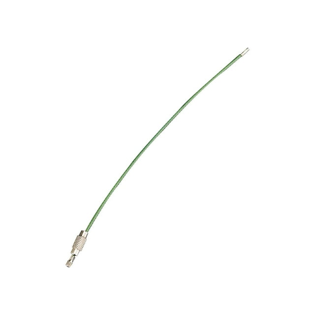 Cable de ambre coloreado de 15 cm, acero inoxidable Zulema Cable de llavero de alambre