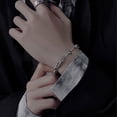 thumbnail image 3 of jiaroswwei Men Bracelet, Hip Hop Style Goth Bland Solid Color Men Hand Chain Male Accessories, 3 of 7