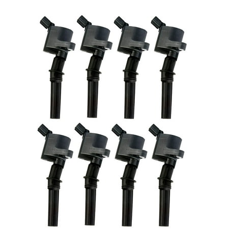 Ford Econoline Fuel Economy Set of 8 Ignition Coils For 1997-2002 Ford E-350 Econoline 6.8L V10 Compatible with DG508 DG457 DG491 C1417 ()