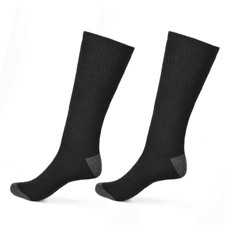 

Leking Electric Heated Socks Rechargeable Adjustable Level Long Knitted Socks Foot Warmer