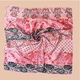 thumbnail image 3 of Wancir 35” Large Square Satin Head Scarf -Silk Accessories Classic Patterned Squares Beach Bandanas for Women, 3 of 5