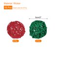 thumbnail image 2 of Unique Bargains Set of 16 Pcs Wicker Rattan Balls 2 Inch Rattan Decorative Balls for Vase Fillers Home Decor Red,Deep Green, 2 of 5