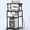 Black, variant on Norcho 4 Tier Printer Stand with 3 Power Outlets, Wheels & Adjustable Storage Shelf, Rolling Printer Cart for Home Office, Shredder, Scanner & Fax Machine, Holds up to 340 lbs, Brown
