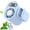 Orange, variant on Car Air Conditioner, Semiconductor Cooling Fan & 360° Rotation Clip Design, Portable Cooling System for Cars Trucks SUVs RVs