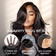 LUVME All-Day Comfort™ Wig 200% Density Voluminous Loose Body Wave Glueless Minimalist HD Lace Wig Pre-Cut Lace 12 Brown Higlight 1 pc for Woman