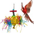 thumbnail image 1 of Bird Chewing Toy Funny Wooden Parrot Shredder Toy Foraging Hanging Toy for Bird, 1 of 10