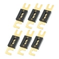 thumbnail image 1 of Unique Bargains 6pcs 150A Gold Tone Plated ANL Fuse Universal Fit for Inverter Car Vehicle Truck Audio, 1 of 6