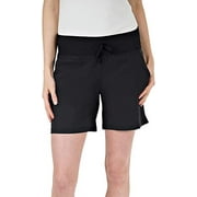 Tuff Athletics Women's Hybrid Shorts (Black, X-Small)