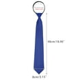 thumbnail image 2 of CORBATA PREATADA PARA HOMBRES INSPIRE CHIC, CORBATA DE CREMALLERA, COLOR SÓLIDO, FORMAL Y CASUAL, BRILLO DE SATÉN, AZUL REAL, 2 of 5