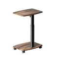 thumbnail image 2 of Bureau d'Ordinateur pour Petits Espaces, Table de Levage Compacte avec Roulettes, Double Couche, Hauteur Réglable et Rangement Mobile pour Bureau à Domicile, Petits Espaces, 2 of 6